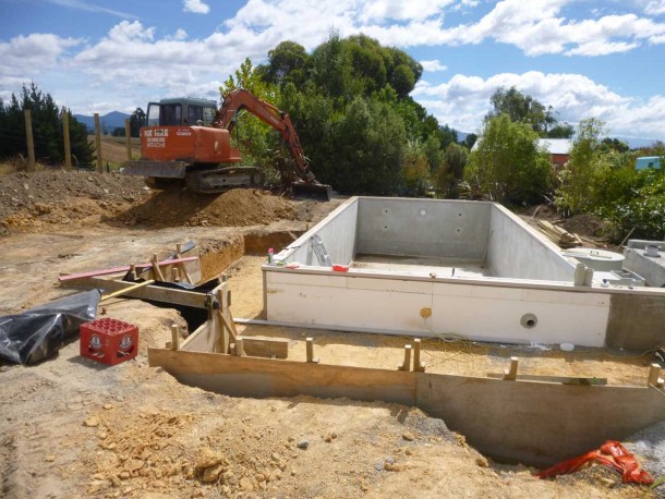 sand pool construction