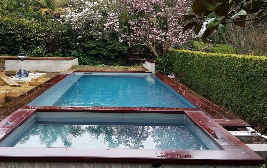 A Living Pool & Custom-built Natural Spa Pool